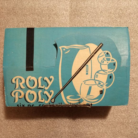 Roly Poly Other - 1960s Roly Poly 6 PC Cocktail Mixer Set